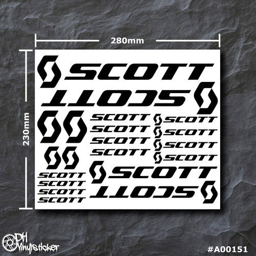 Scott sticker black - sticker, decal
