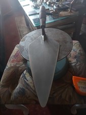 Used Bricklayers Trowel Nice Vintage Wooden Handle Metal Head
