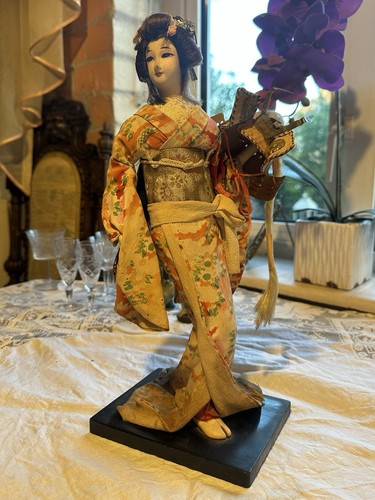 Vintage japanese geisha doll - geisha,