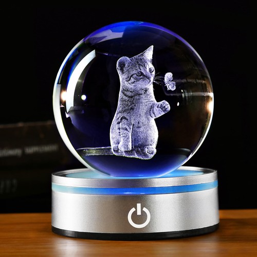 Ifolaina cat crystal - 3d, ball