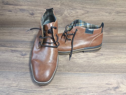 Rieker brown leather lace - rieker,