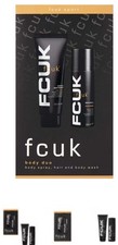 FCUK Urban Sport Duo Men’s Gift Set Body Spray, Hair & Body Wash Black & Orange
