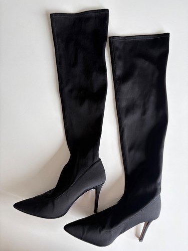 Black thigh high stiletto - stiletto, sock