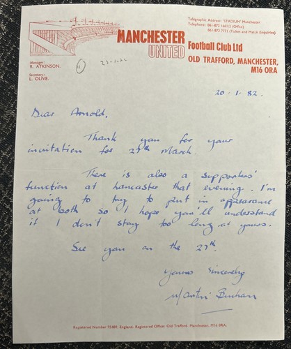 Hand written letter manchester - written,