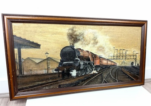 Vintage lms locomotives framed - lms,