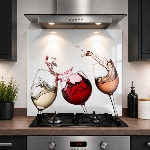 Printed glass kitchen - printed,