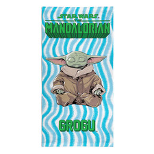 Star Wars The Mandalorian Baby Yoda Beach Bath Towel 100% Cotton Large 140x70cm