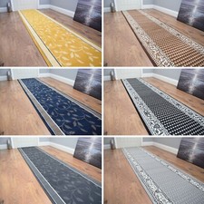 New Grey Black Hallway Runner