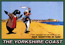 The Yorkshire Coast Train Travel Such quantities of Sand Rail  Poster Print