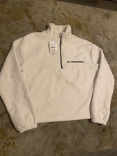 BNWT Zara Mens Cream Half Zip