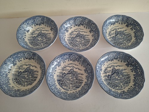 Blue white english - blue, &