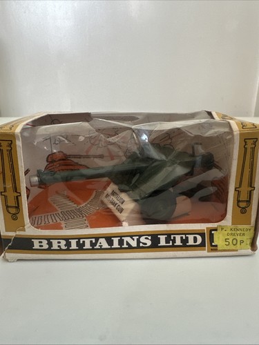 Britains 9720 gun boxed - b.a.t,