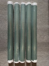 Schumacher Wallpaper In Green Edwin Stripe Narrow. (RRP £275 Per Roll)