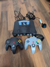 Nintendo 64 Console Grey 2 Controllers And Star Wars Shadows Of The Empire
