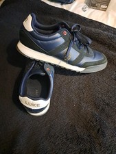 Mens Navy Blue Lace Up Trainer  Size 12