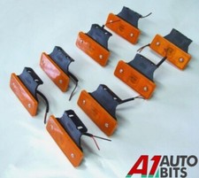 8 Pcs Led Amber Orange Side