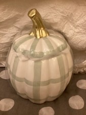 Plaid Pumpkin - ceramic treat