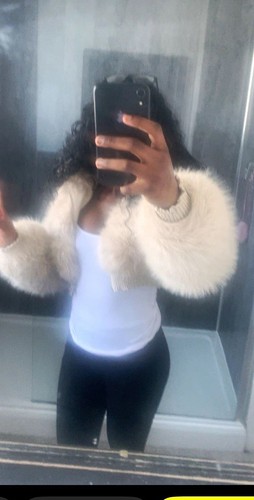 Women white cropped faux - women’s,