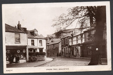 Postcard Braunton nr Barnstaple Devon post office Cross Tree posted 1911 RP