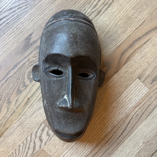 Ivory coast tribal wood mask - ivory,