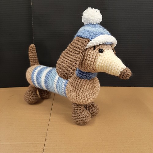 Handmade crocheted sausage - , dog
