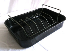 Enameled Roasting Tin with Rack