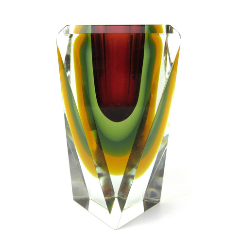 Super murano glass vase - super, block