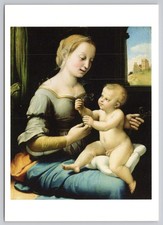 c37793 Raphael Madonna of the Pinks art painting   postcard
