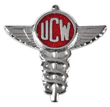 Vintage Old The Union Of Communication Workers UCW Enamel Brooch Badge