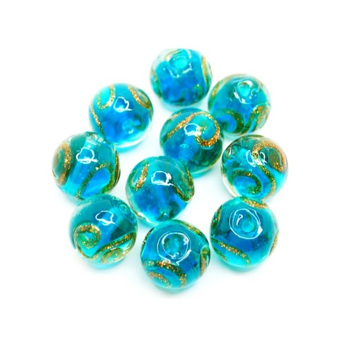 Handmade lampwork glass beads - glass,