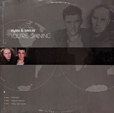 STYLES & BREEZE - YOURE SHINING HTID - 12” VINYL RECORD - RARE HAPPY HARDCORE DJ