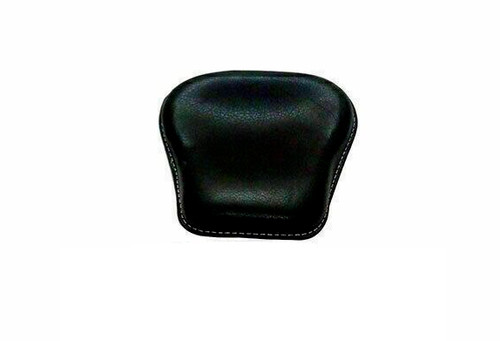 Black leather rear rider - rear,