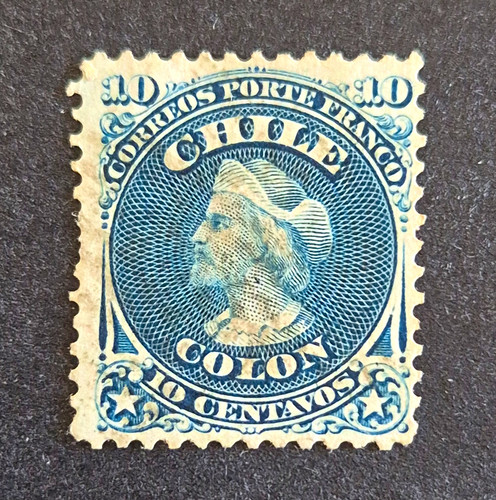 Stamps chile 1868 - chile,,