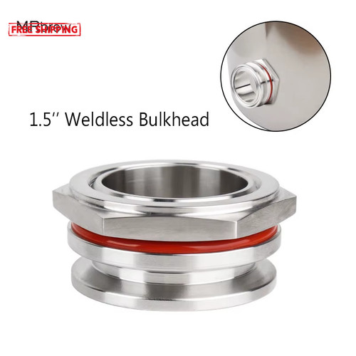 Weldless bulkhead tri clamp - bulkhead,