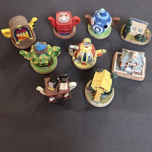 Tetley tea folk - teapots, and