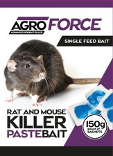 Agro Force Rat & Mouse poison killing block sachets | Stronges Rat Poison