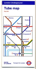 LONDON UNDERGROUND TUBE MAP MAY 2010 Station Index,Transport,Journey Planner