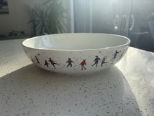 Large Christmas ceramic bowl - unmarked