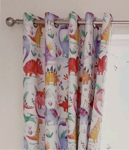 Dunelm dino eyelet - dino, blackout