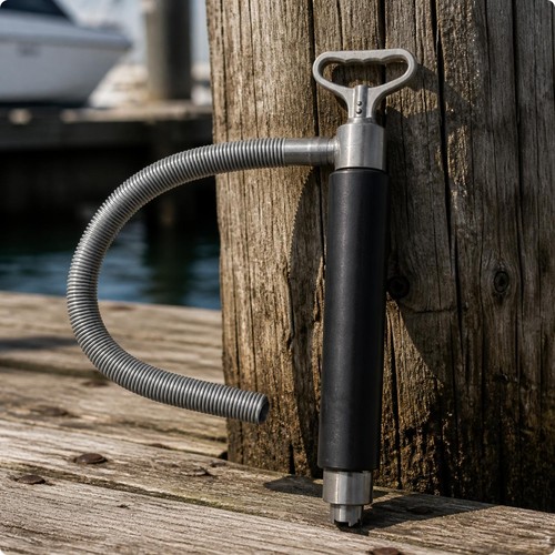 Hand bilge pump with - hand,