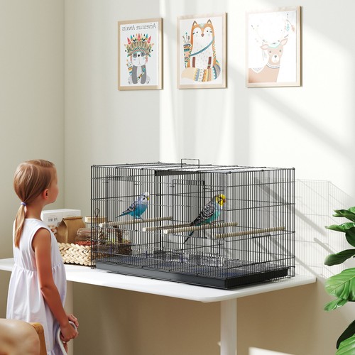 Pawhut bird cage with divider - bird,