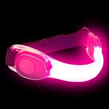 2 Pink LED Running Armbands