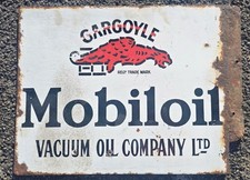 Vintage Gargoyle, double sided, MobilOil, Vacuum Oil Company Sign