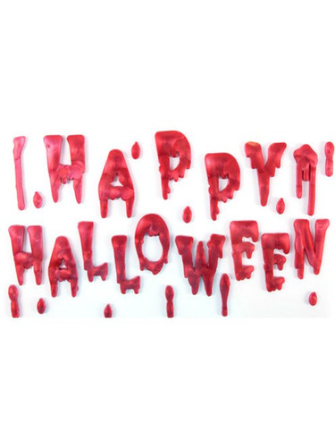Bloody halloween gel window - halloween,