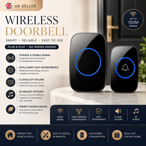 Wireless doorbell kit plug - kit, in