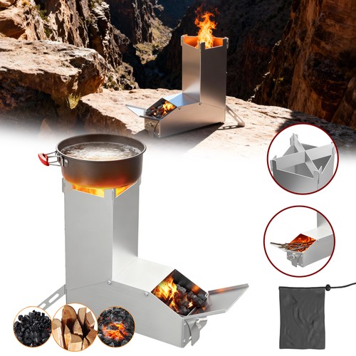 Rocket stove camping stove