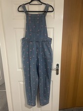 JOANIE HEART DENIM DUNGAREES