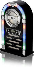 Itek Jukebox with CD Player, FM Radio and Bluetooth Connection, Remote Control I