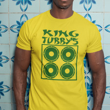 KING TUBBY'S TRIBUTE T-SHIRT (Tubby bass roots reggae dub sound system dubwise)
