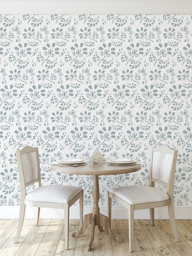 Lace stencil floral - lace,